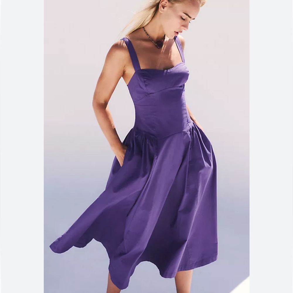 Free People paolo midi dress